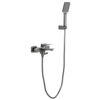 Смеситель для ванны с душем Frap H62 F3262-9 оружейная сталь Смеситель для ванны с душем Frap H62 F3262-9 оружейная сталь