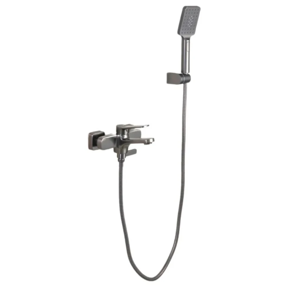 Смеситель для ванны с душем Frap H62 F3262-9 оружейная сталь