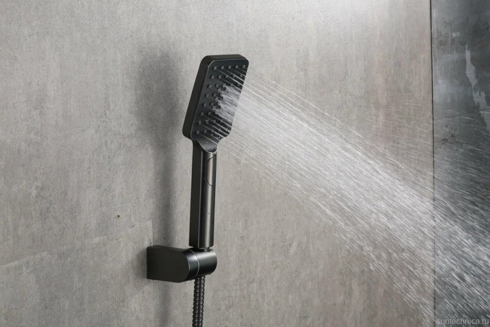 Смеситель для ванны с душем Frap H62 F3262-9 оружейная сталь