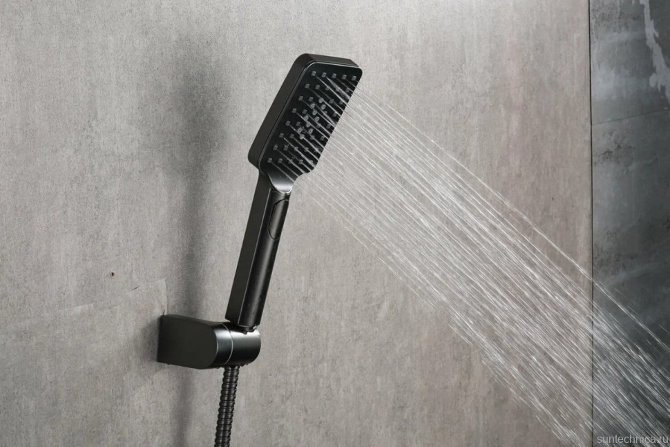 Смеситель для ванны с душем Frap H62 F3262-9 оружейная сталь