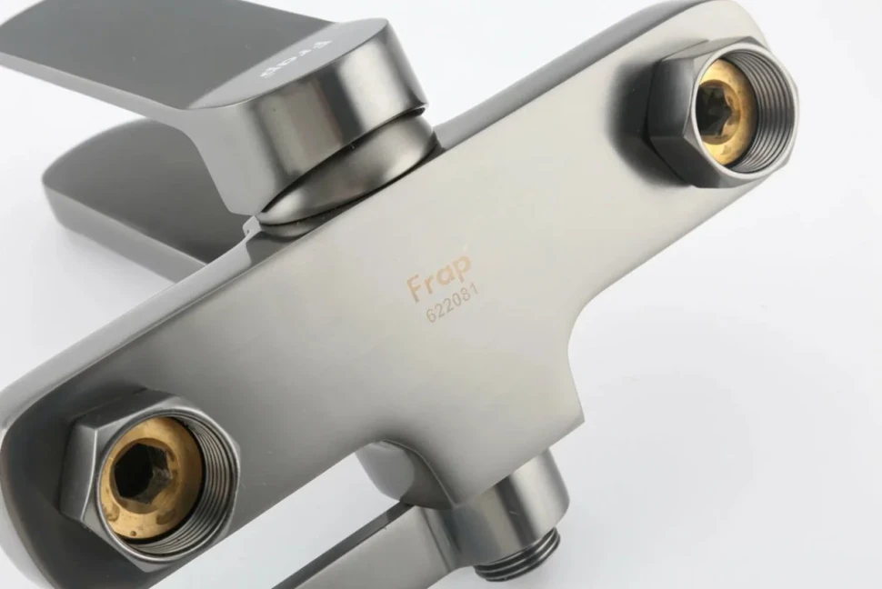 Смеситель для ванны с душем Frap H62 F3262-9 оружейная сталь