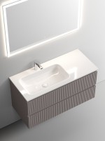 Мебель для ванной комнаты Sancos Snob T 100 см, L, doha soft