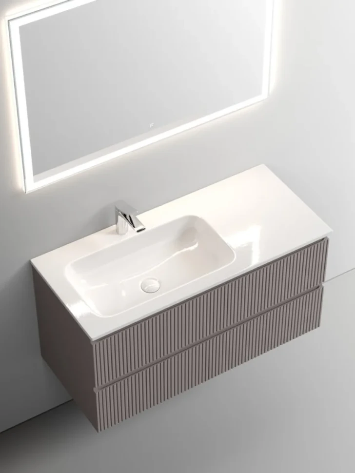 Мебель для ванной комнаты Sancos Snob T 100 см, L, doha soft