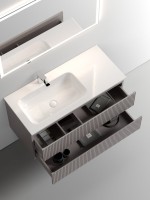 Мебель для ванной комнаты Sancos Snob T 100 см, L, doha soft