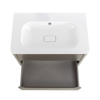 Тумба с раковиной Cezares Relax 80 подвесная, 2 ящика, сатин