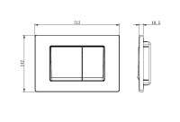 Кнопка смыва для унитаза AQUATEK Small TDI-0000005 АБС-пластик, цвет глянцевый хром