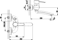 Смеситель для ванны с душем Lemark Atlantiss LM3214C