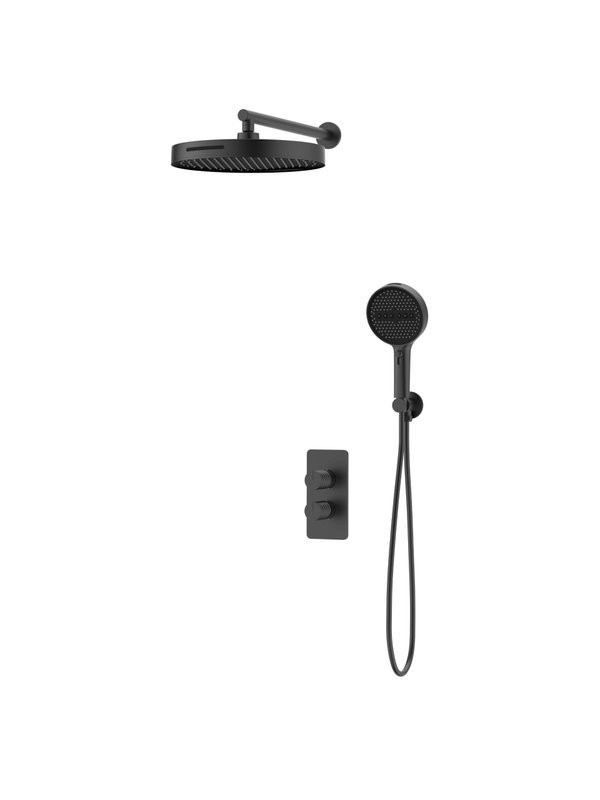 Душевой комплект Vincea Domus VSFW-5DM0GM С ВНУТРЕННЕЙ ЧАСТЬЮ, вороненая сталь