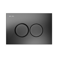 Кнопка смыва для унитаза AM.PM ProC L I070138 пластик, цвет матовый черный