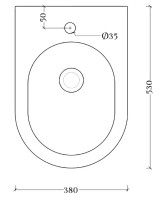Биде подвесное ArtCeram Chic CHB001 05 00 матовое белое Биде подвесное ArtCeram Chic CHB001 05 00 матовое белое