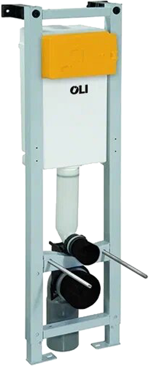 Система инсталляции для унитазов OLI Quadra 141945 пневматическая, крепления  fast-fit