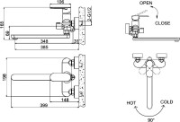 Универсальный смеситель Bravat Opal F6125183CP-02L