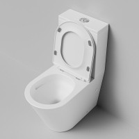 Унитаз-компакт напольный Grossman GR-4458MSQ с микролифтом, белый матовый