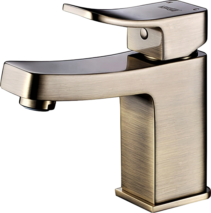 Смеситель для раковины Wasserkraft Exter 1603 светлая бронза