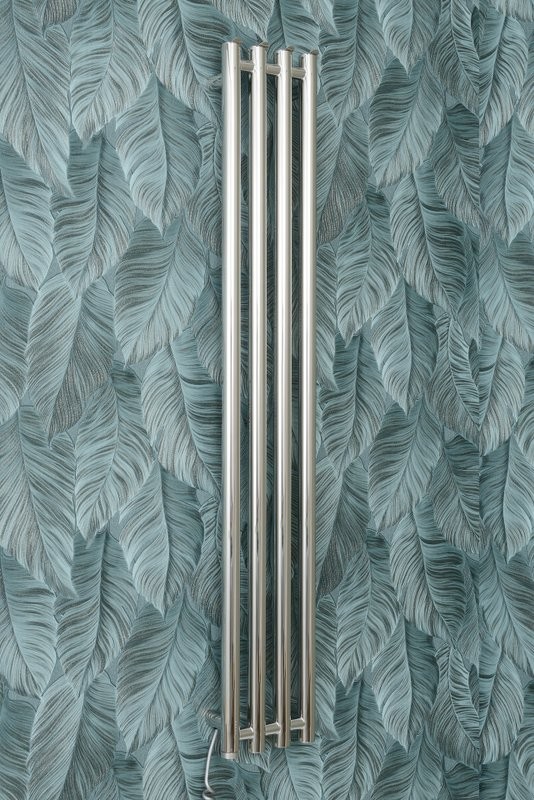 Полотенцесушитель электрический Сунержа Кантата 4.0 00-0886-1259 120x20 см, подключение слева, скрытое подключение слева, без покрытия, I-образный