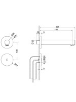 Смеситель для раковины Timo Saona 2373/20SM С ВНУТРЕННЕЙ ЧАСТЬЮ, золото шлифованное