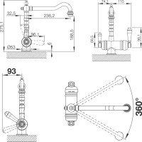 Смеситель для кухни Blanco Sora 524218