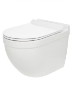 Унитаз подвесной AQUAme AQM2010 безободковый подвесной с сиденьем микролифт, технология смыва Tornado