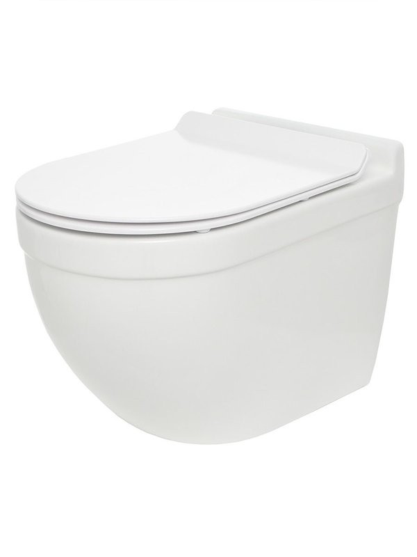 Унитаз подвесной AQUAme AQM2010 безободковый подвесной с сиденьем микролифт, технология смыва Tornado