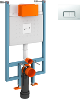Система инсталляции для унитазов VitrA V-Fix Core 738-5800-01 с кнопкой смыва 740-0680 хром