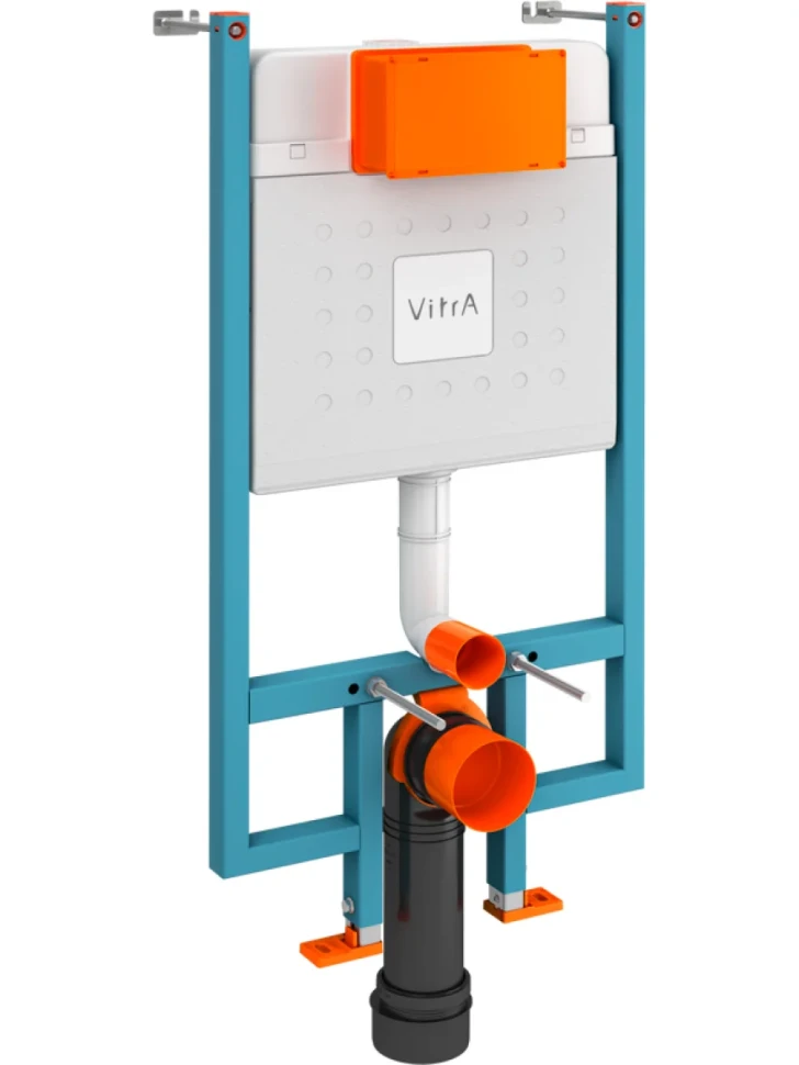Система инсталляции для унитазов VitrA V-Fix Core 738-5800-01 с кнопкой смыва 740-0680 хром