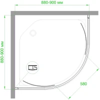 Душевой уголок Royal Bath HKD RB100HKD-T-BL 100x100 Душевой уголок Royal Bath HKD RB100HKD-T-BL 100x100