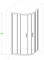 Душевой уголок Royal Bath HKD RB100HKD-T-BL 100x100 Душевой уголок Royal Bath HKD RB100HKD-T-BL 100x100
