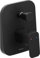 Встраиваемый смеситель для душа и ванны Ravak 10° Free X070158 черный матовый