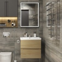 Мебель для ванной комнаты Art&Max Techno подвесная, 70, дуб мадейра янтарь