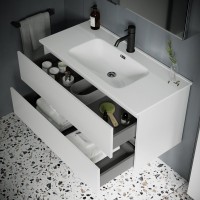 Мебель для ванной комнаты Sancos Urban 80 см белый глянец