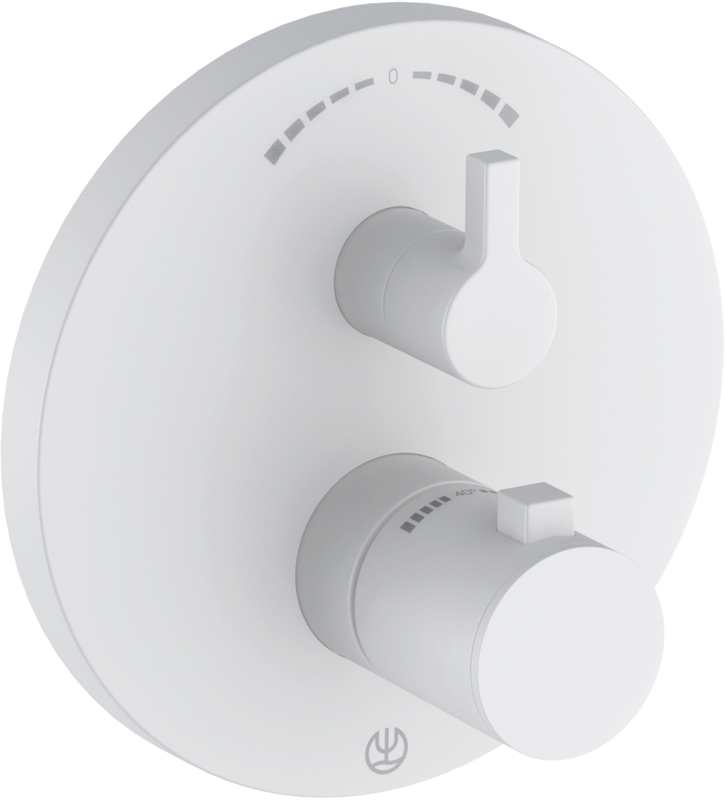 Термостатический смеситель встраиваемый Kludi Nova Fonte 208305315 матовый белый