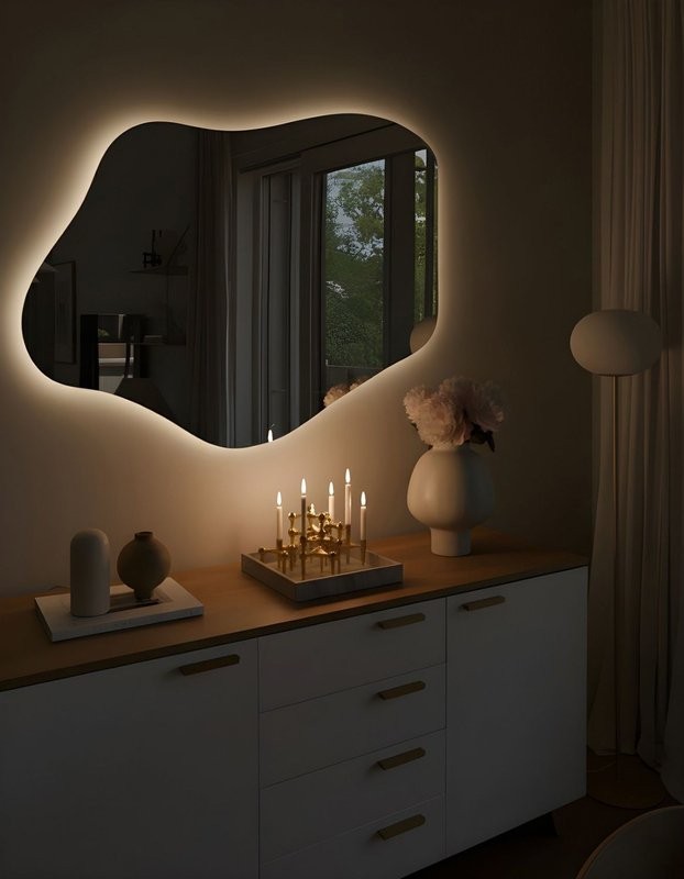 Зеркало Art&Max Como 80x100 с подсветкой