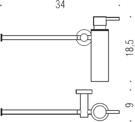 Полотенцедержатель Colombo Design Plus W4975.BM