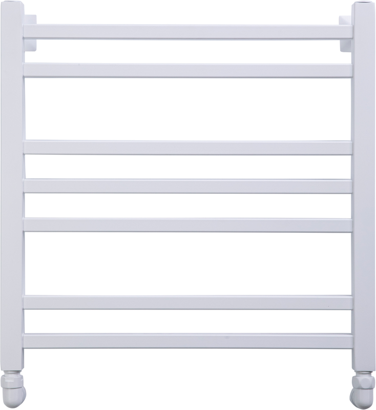 Полотенцесушитель водяной Comfysan Pioli-K W-6 60х50 60x55 см, матовый белый, лесенка