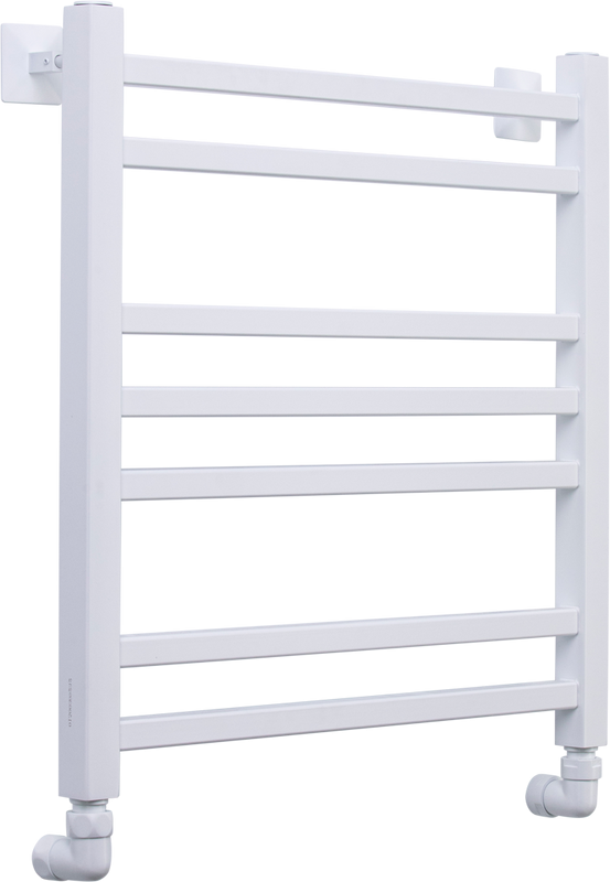 Полотенцесушитель водяной Comfysan Pioli-K W-6 60х50 60x55 см, матовый белый, лесенка