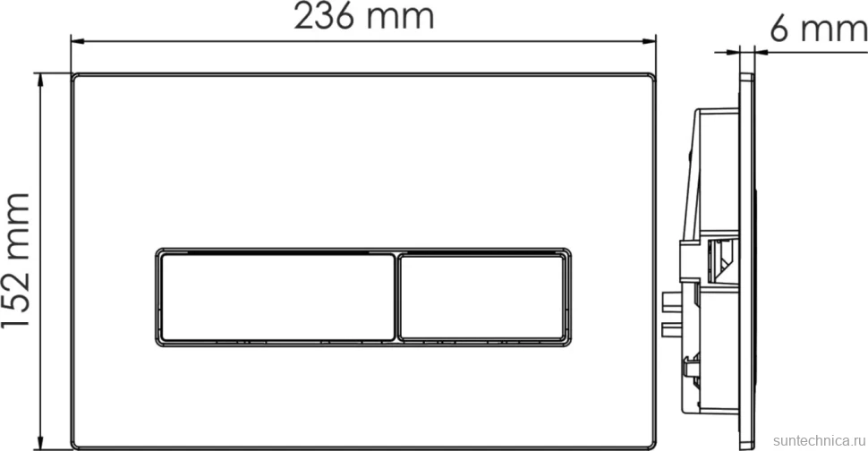 Система инсталляции для унитазов Wasserkraft Abens 20TLT.010.ME.WH.MG03 с кнопкой смыва матовое золото