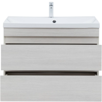 Тумба с раковиной Aquanet Нота new 90 подвесная, дуб холден