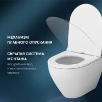 Унитаз подвесной AM.PM Spirit V2.0 с микролифтом