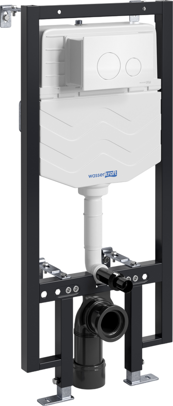 Система инсталляции для унитазов Wasserkraft Vils 56TLT.010.ME.WH02 с кнопкой смыва белой