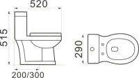 Детский унитаз SantiLine SL-5015 детский Детский унитаз SantiLine SL-5015 детский