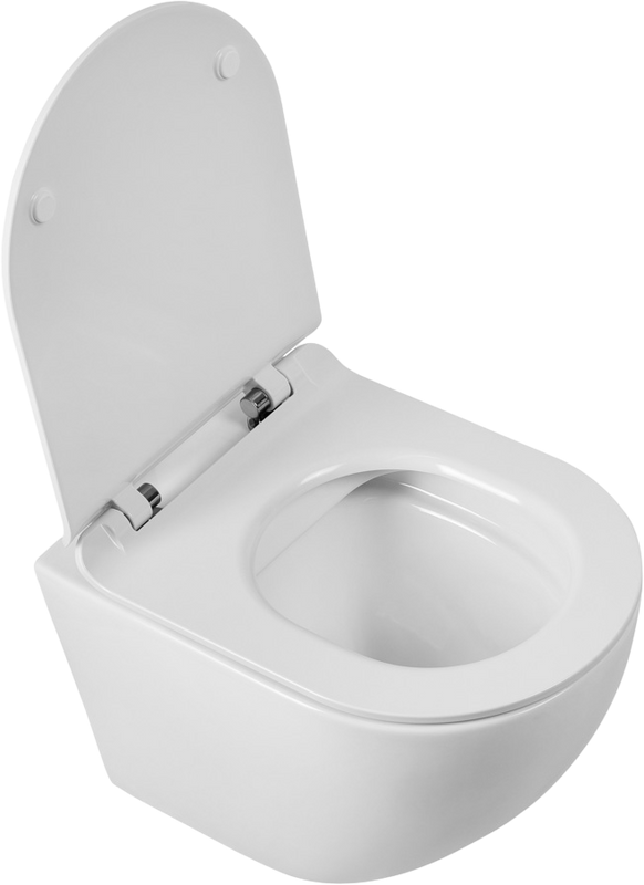 Унитаз подвесной BelBagno Sfera-r BB046CHR безободковый, крышка BB901SC с микролифтом