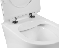 Унитаз подвесной BelBagno Sfera-r BB046CHR безободковый, крышка BB901SC с микролифтом