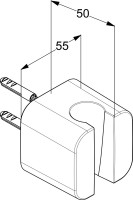 Настенный держатель Kludi A-QA 6555105-00 хром