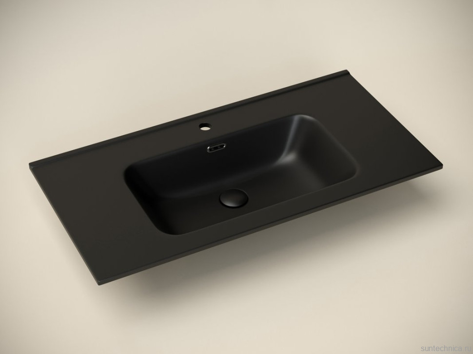 Мебель для ванной комнаты Sancos Urban 90 дуб чарльстон, черная раковина CN7002MB