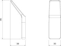 Крючок IDDIS Slide SLIGM10i41 одинарный, графитовый