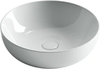 Тумба с раковиной Sancos Snob R 80 см, bianco, столешница бежевая, раковина CN5024