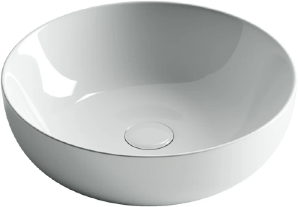 Тумба с раковиной Sancos Snob R 80 см, bianco, столешница бежевая, раковина CN5024