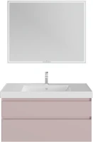 Мебель для ванной комнаты KERAMA MARAZZI Cubo 100 подвесная, мальва матовая
