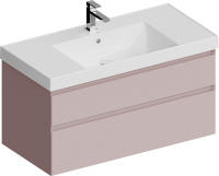 Мебель для ванной комнаты KERAMA MARAZZI Cubo 100 подвесная, мальва матовая
