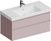 Мебель для ванной комнаты KERAMA MARAZZI Cubo 100 подвесная, мальва матовая